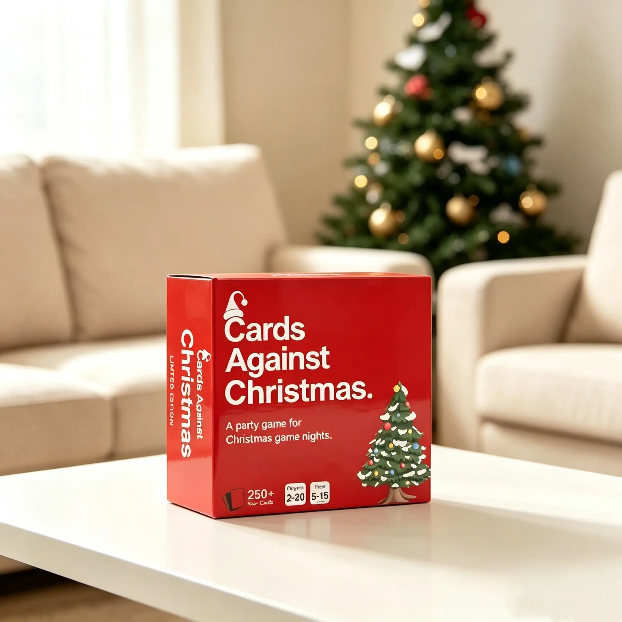Christmas Group Party Card Game, Multiplayer Family Party Table Game Set for Holiday Gatherings, Christmas In July Essentials