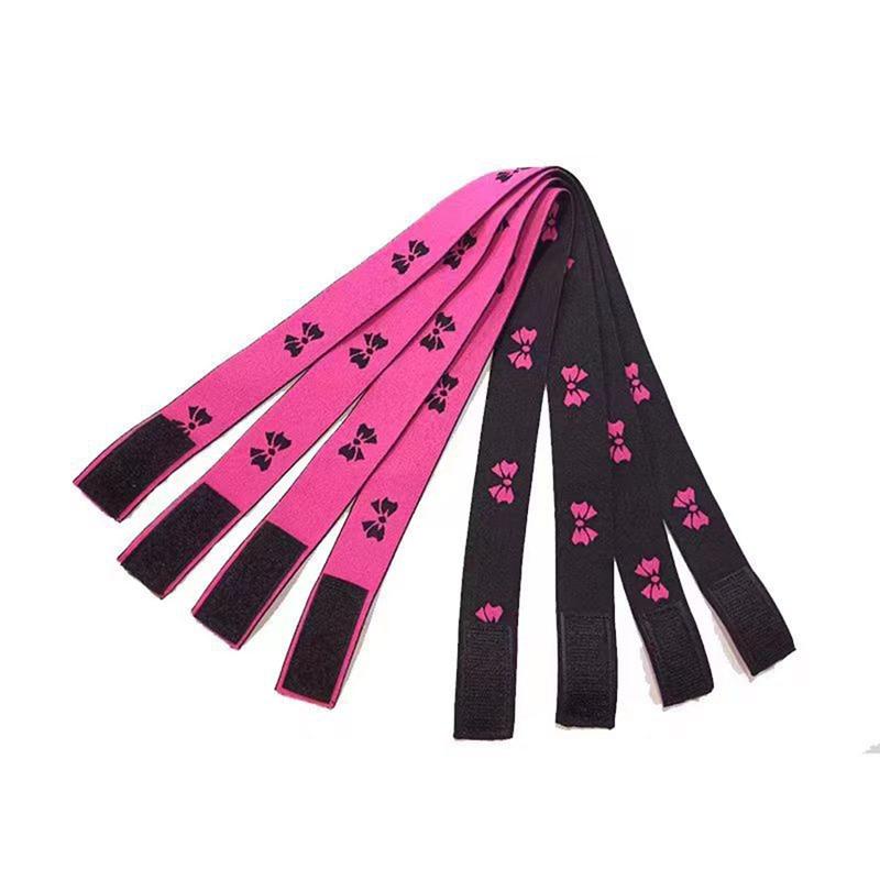 Lace Melting Band, 5 Counts Elastic Band for Wigs, Edge Wrap To Lay Edges, Pink Tape Extensions, Hair Weave Extensions, Hair Styling Accessories for Women & Girls, Lace Wig Adhesive