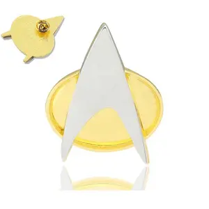 Command Badge Star Costume Trek Pins Science Engineering Medical Starfleet Pins Metal Brooch Halloween Party Props