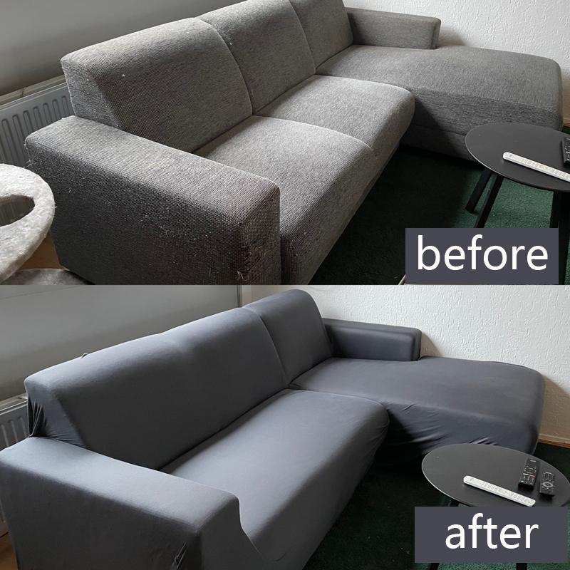 solid corner sofa covers couch slipcovers elastica material sofa skin protector for pets chaselong cover L shape sofa armchair