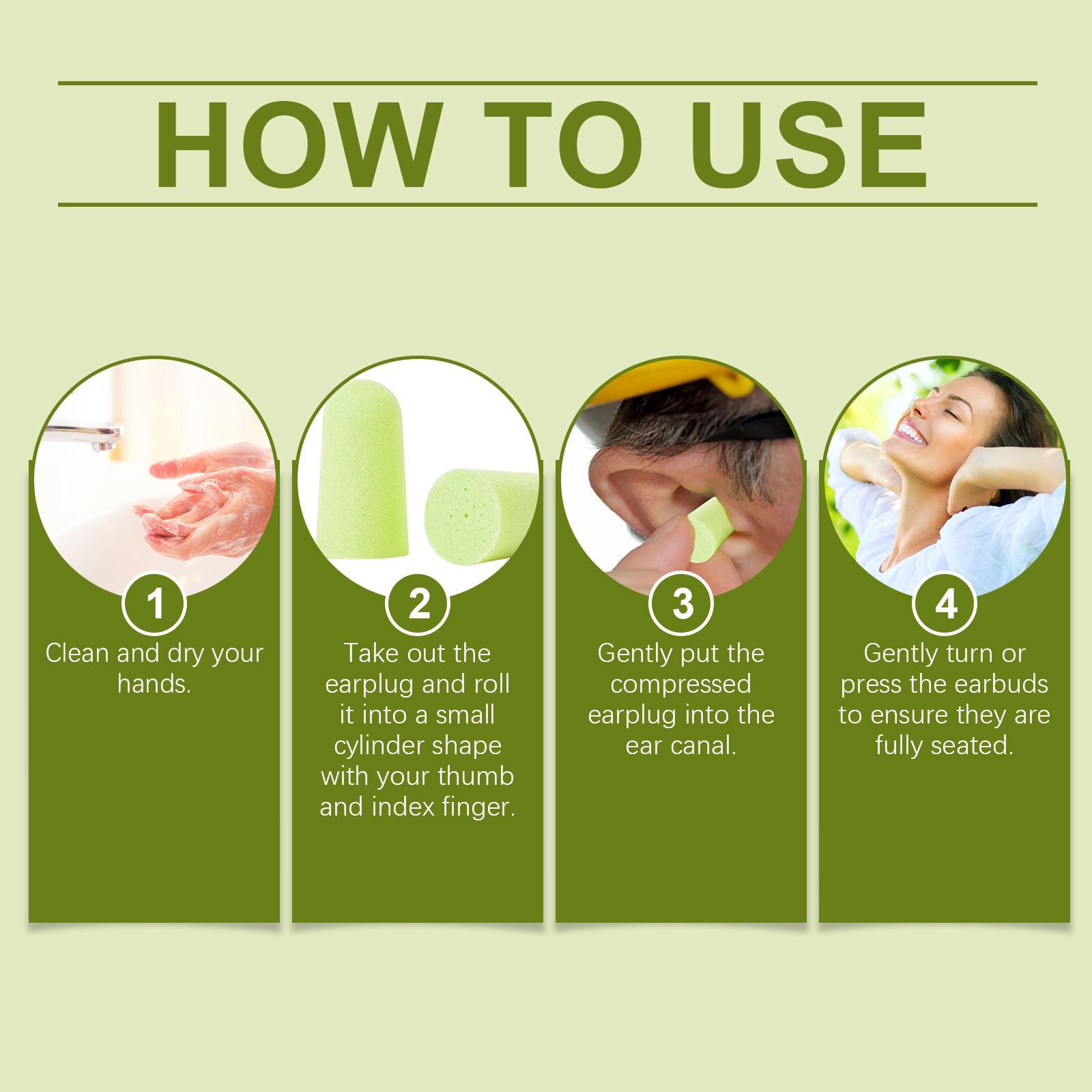 Laniska Foam Care Earplugs: Comfortable, soft foam earplugs for close-fitting ear care and relief