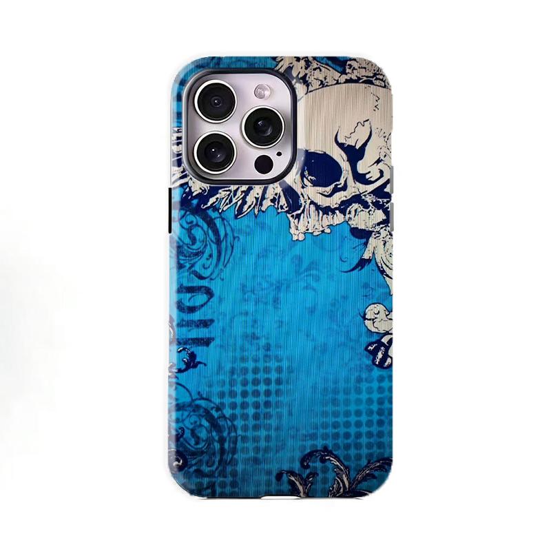 Monster Dark Gothic Skull Phone Case Shockproof Protective Cover Subculture Trendy Style for iPhone 16 15 14 13 12 11 17 ProMax Plus Samsung Phones Men Women Gift for Fans