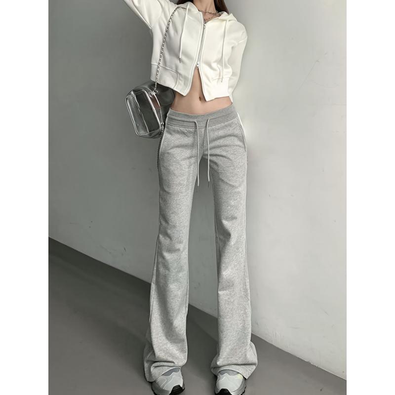 Drawstring Flare Leg Pants, Casual Forbidden Pants For Spring & Summer, Women's Clothing Drawstring Flare Leg Pants, Casual Forbidden Pants For Spring & Summer, Women's Clothing