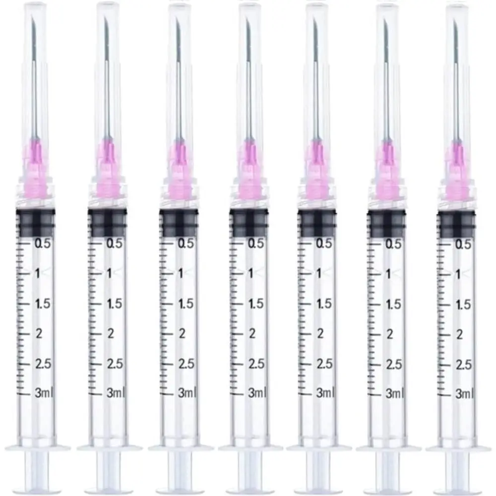 100 Pack - 3ml with 18Ga Industrial and Scientific Lab Consumables for Refilling, Measuring Liquids, Experiments Research