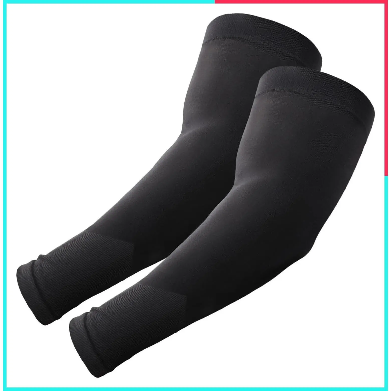 Plus Size UV Protection Cooling Arm Sleeves for Men & Women - Extra-Large Compression Sports Arm Covers, Highly Stretchy Fabric for Outdoor Activities