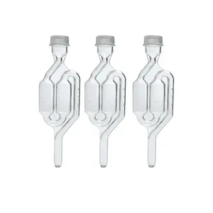 Airlocks for Fermenting (Set of 3) | Bubble Airlock for Wine Making and Beer Making | BPA-Free S-Shaped | Used for Brewing Wine, Beer, Pickles & More | Transparent