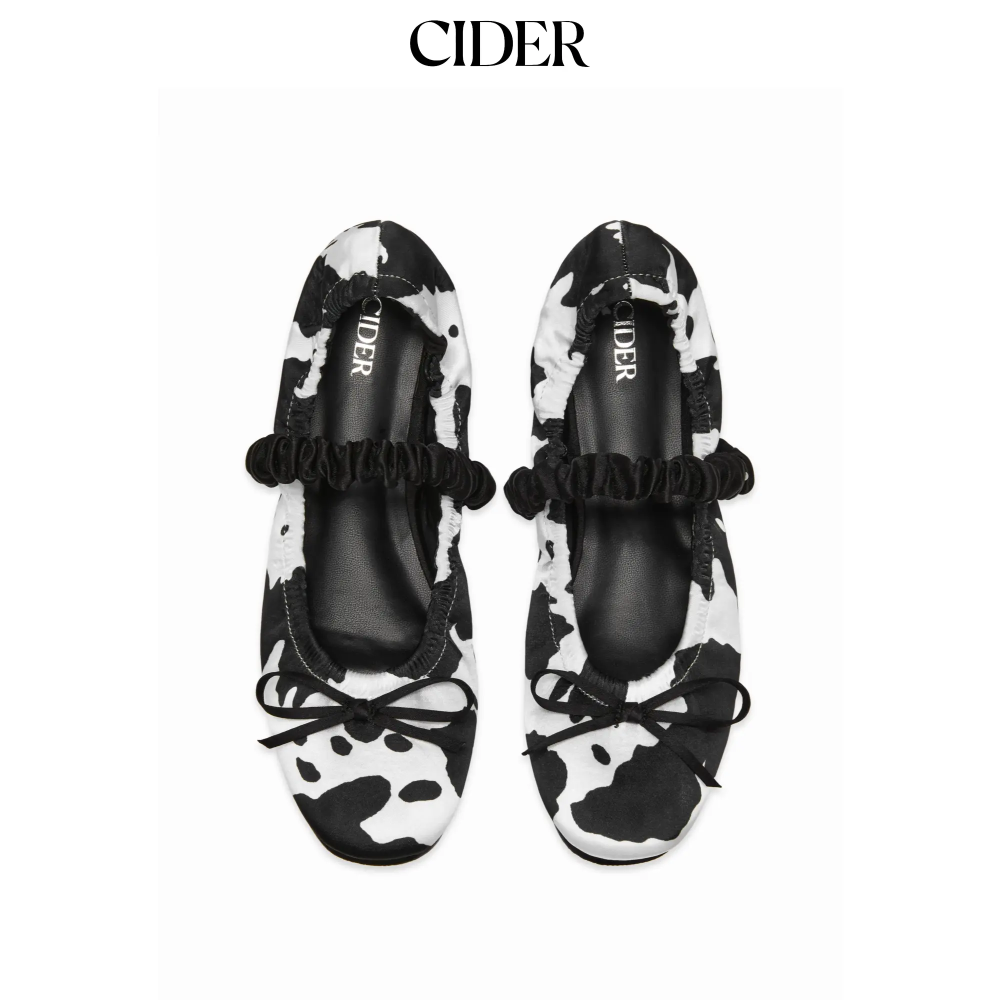 Cider BOWKNOT PLEATED STRAP MARY JANE SHOES