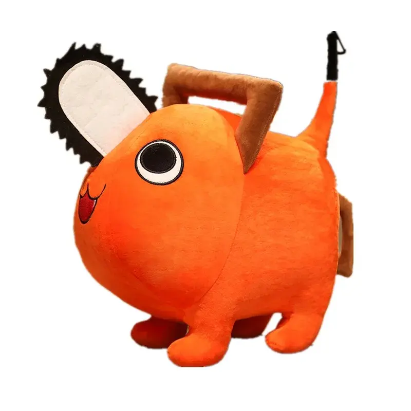 Chainsaw Man Pure Cotton Pochita Pendant Plush Toy - 10/20/25/40cm Soft Stuffed Doll Pillow for Kids' Birthday Gifts