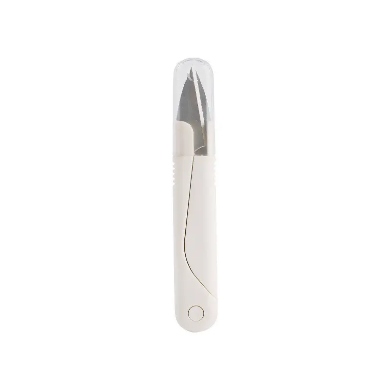 Single Pack Spring Scissors for Sewing, Portable Home Use Thread Trimmer, U-Type Small Knife, Compact and Convenient