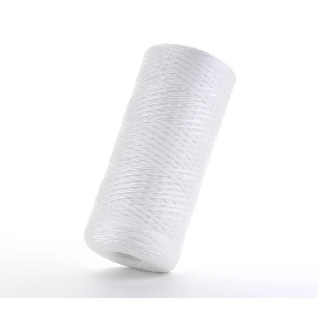 SWC-45-1001 Universal Whole House Sediment String Wound Water Filter Cartridge 4.5" x 10" - 1 Micron