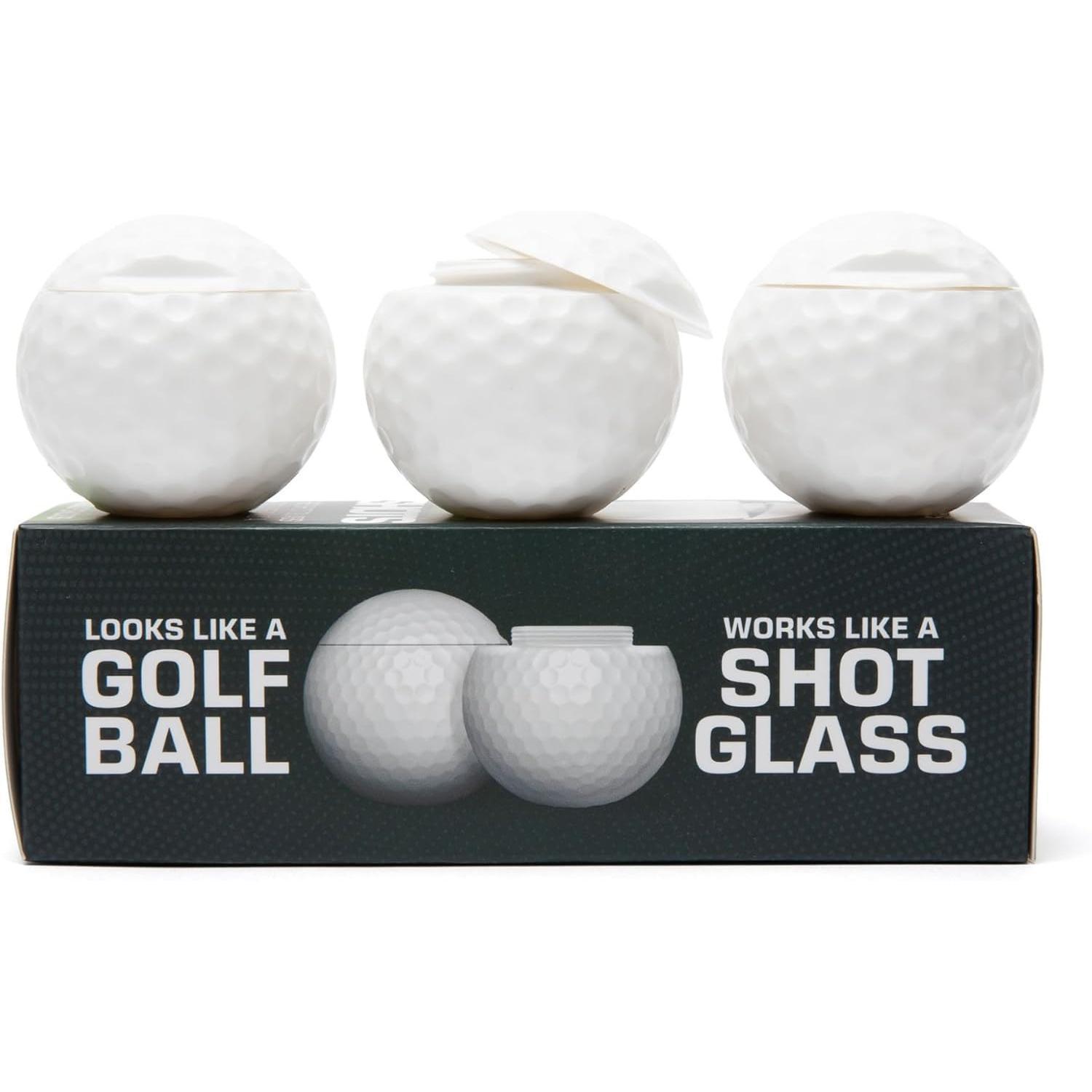 Golf Ball, Gifts For Golfers Men, Fun Novelty Drinking Cups for Golf Parties,Easy to Clean (White)