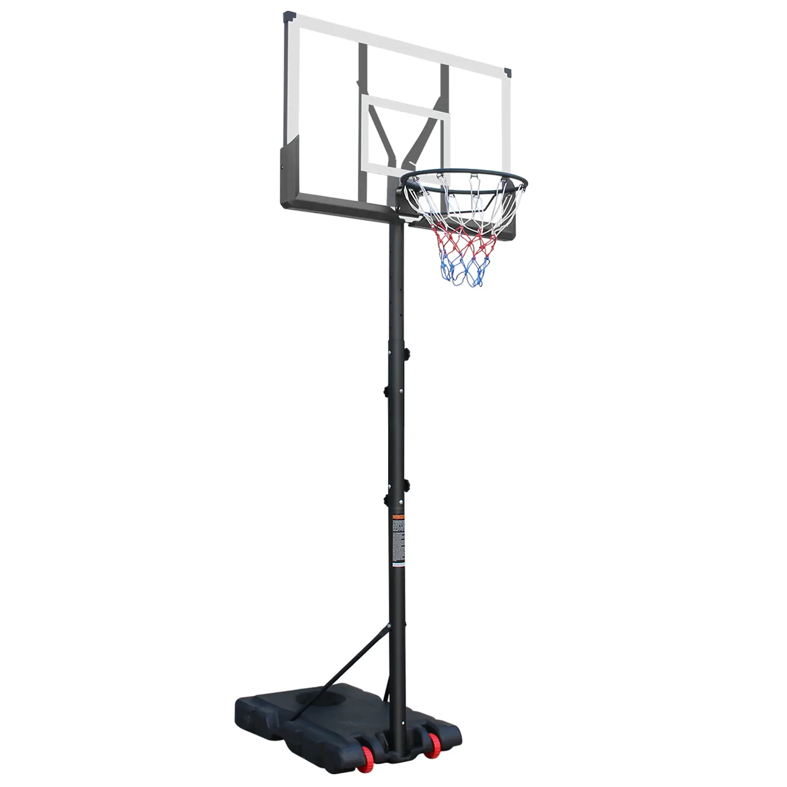 ARCH Portable Basketball Hoop 5.73-10FT Height Adjustable Basketball Goal Stand 44in Shatterproof Backboard with Wheels for Indoor Outdoor Gym Driveway Backyard Family Use Black White, Black White Color Options, PC Material, Product Dimensions: Not