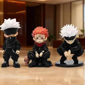 Anime Figure 3PCS Jujutsu Kaisen Satoru Gojo Action Figure Lord of the Curse Sukuna Figurine Collection Model Dolls Toys