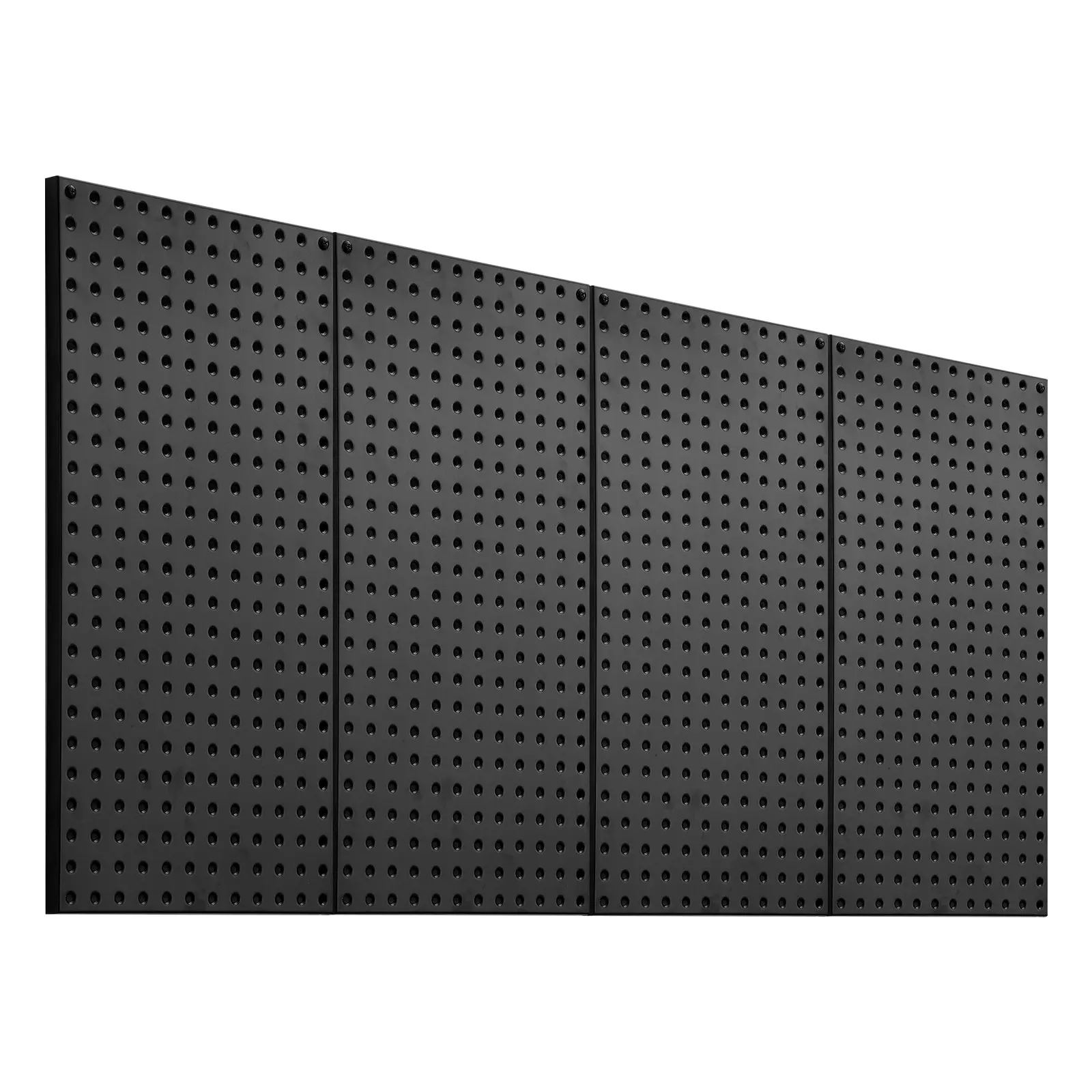 【DealsForYouDays】VEVOR Industrial Heavy-Duty Steel Hand Nail Pegboard Panels Kit, 4 Packs 24"x12" Stable Wall-Mount Hanging Grid Holes Tool Racks, Easy-Installation Insert Organizer (Without Accessories) for Garage, Kitchen