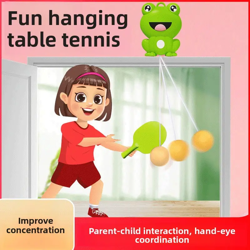 Hanging table tennis trainer Door frame suspension Household automatic take-up ball machine