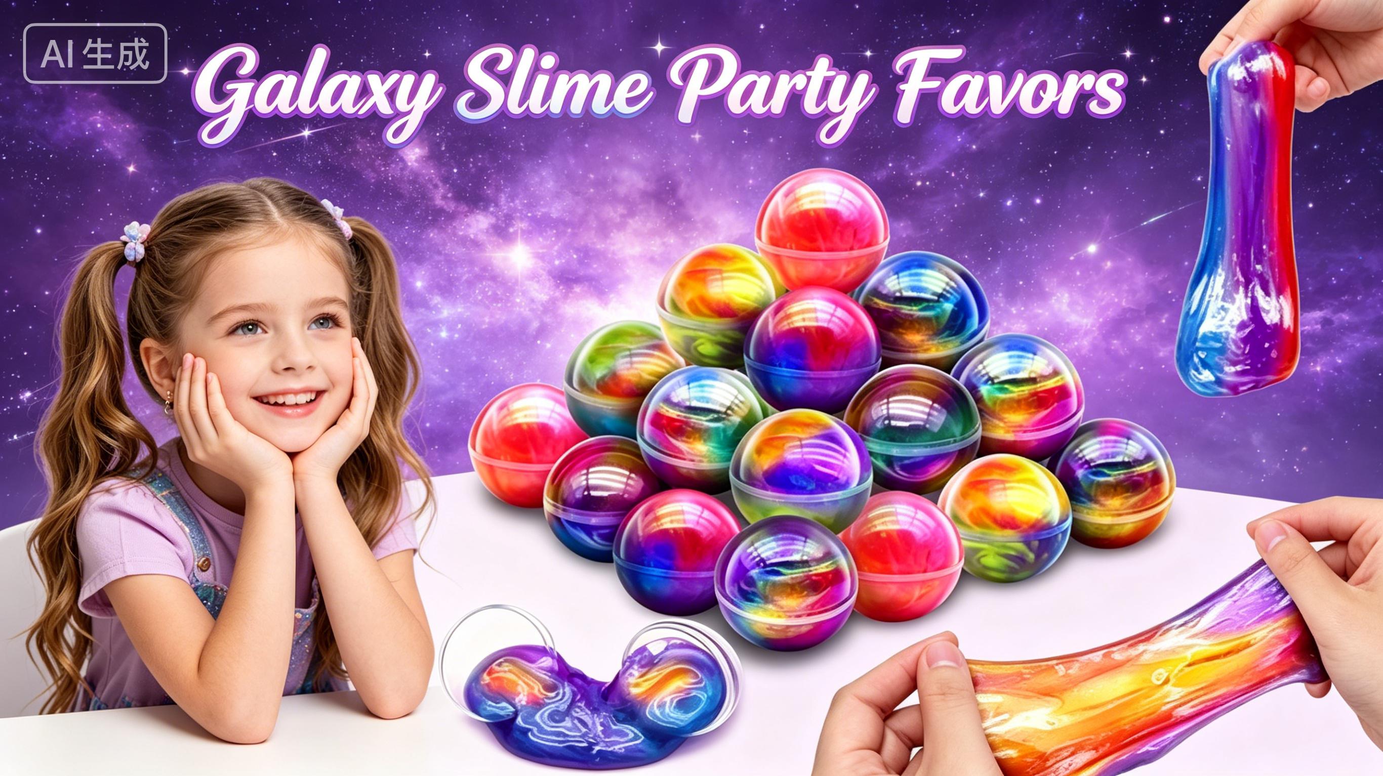28 Pack Galaxy Slime Eggs Easter Basket Stuffers Easter Eggs Toys for Kids Boys Girls Non-Sticky Stress Relief Fidget Toys Easter Gifts for Classroom Exchange Slime Egg Ball Party Favors