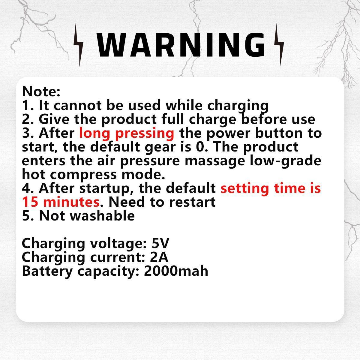 Cordless Air Compression Leg Massager, Adjustable 1 Count 3 Heating 3 Modes Calf Massager, Professional Leg Relaxation Massager for Women & Men