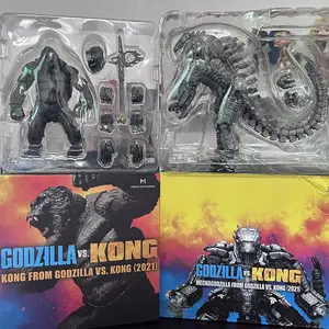SHM Kong From Godzilla Vs Kong 2021 Movie PVC Action Figure Kaiju Monsterverse Dinosaur Model Collectible Action Toys Gifts