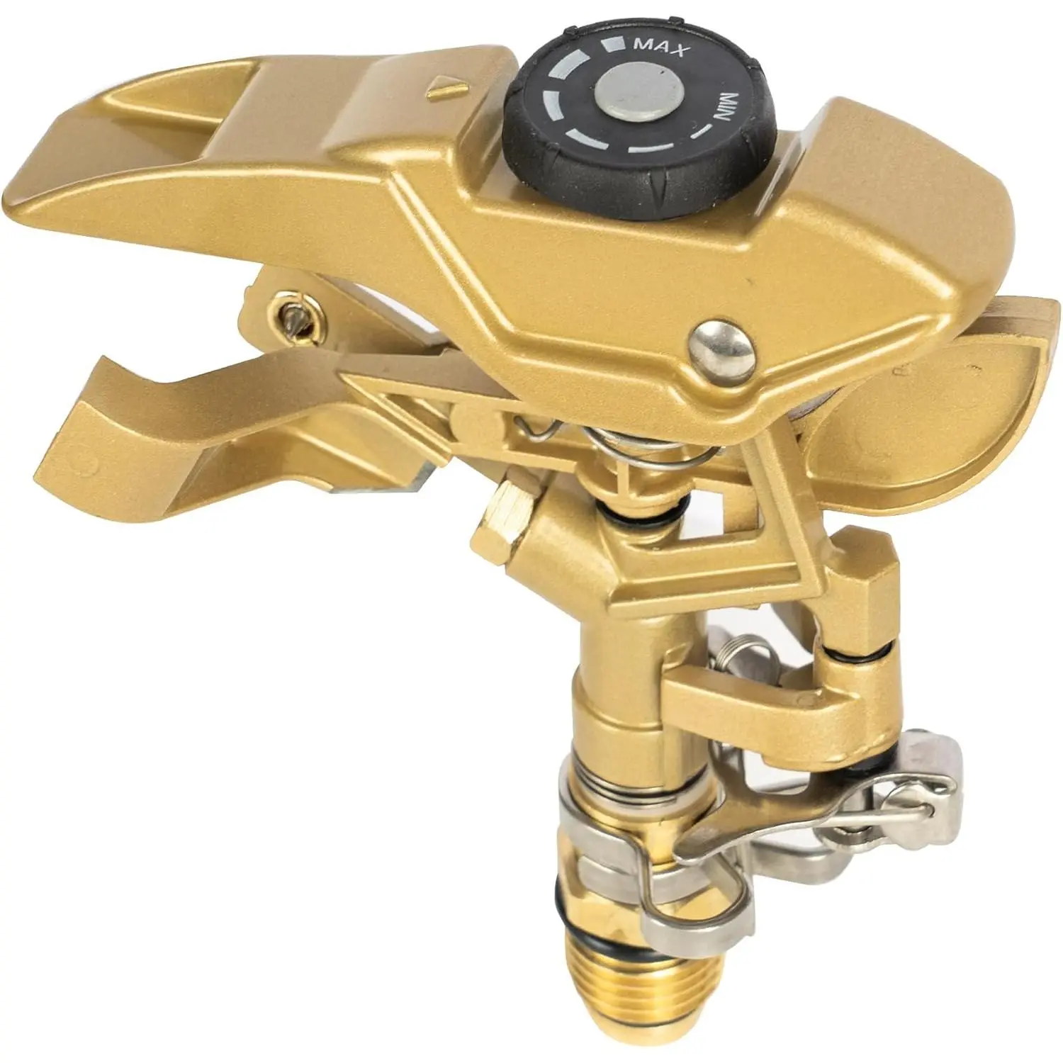1/2 Inch Zinc  Sprinkler, Heavy Duty Lawn Sprinkler  with Nozzles, Adjustable 0-360  Impulse Watering Sprinklers for Large Coverage Garden Grass Yard Irrigation