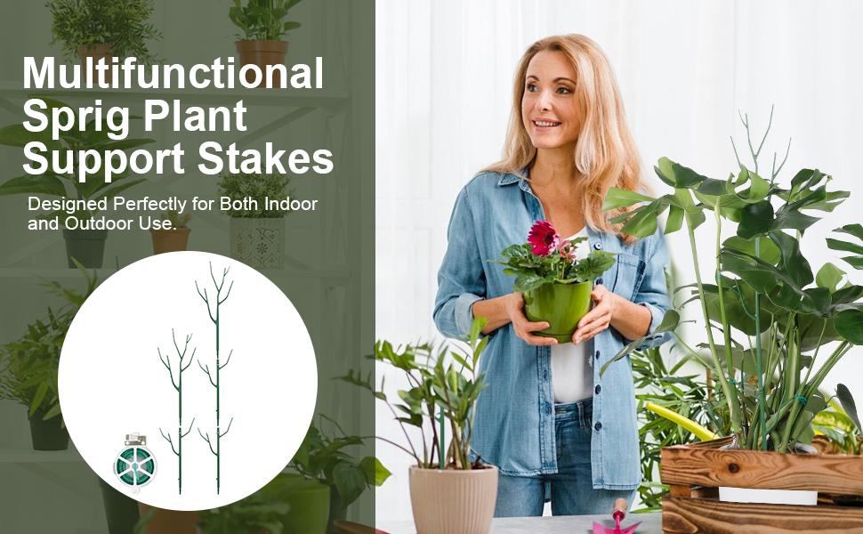 5 Pack Stackable Plant Stakes, Climbing Plant Structures for Monstera, Pothos, Philodendron Plant Stakes for Indoor Plants