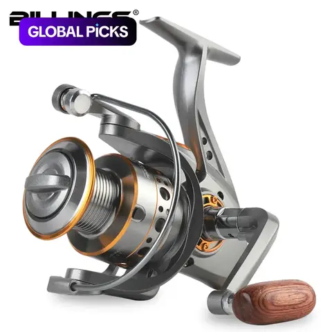 Billings Dc 1000~7000 Series 5.2:1 Gear Ratio 26lb Max Drag Aluminum Alloy Metal Spool Spinning Fishing Reel for Freshwater and Saltwater Fishing Tackle Fishing Equipment Fishing Stuff #GLOBAL PICKS