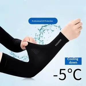 Summer Breathable Sun Protection Arm Sleeves — Unisex Arm Covers featuring UV Protection, Hand Coverage, and Tattoo Concealment. Ice-Cool Compression Arm Sleeves, Ideal for Running, Fishing, and Cycling