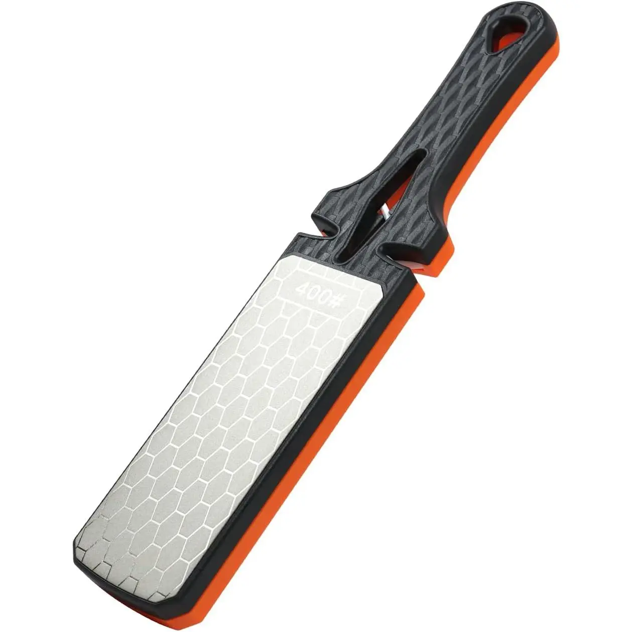 Sharpening Stone,400/1000 Grit Handheld Double-Sided  Sharpener 5 in 1  Surface  Sharpener Plate Whetstone with Ceramic & Tungsten Steel Scissor Slot for Kitchen Outdoor
