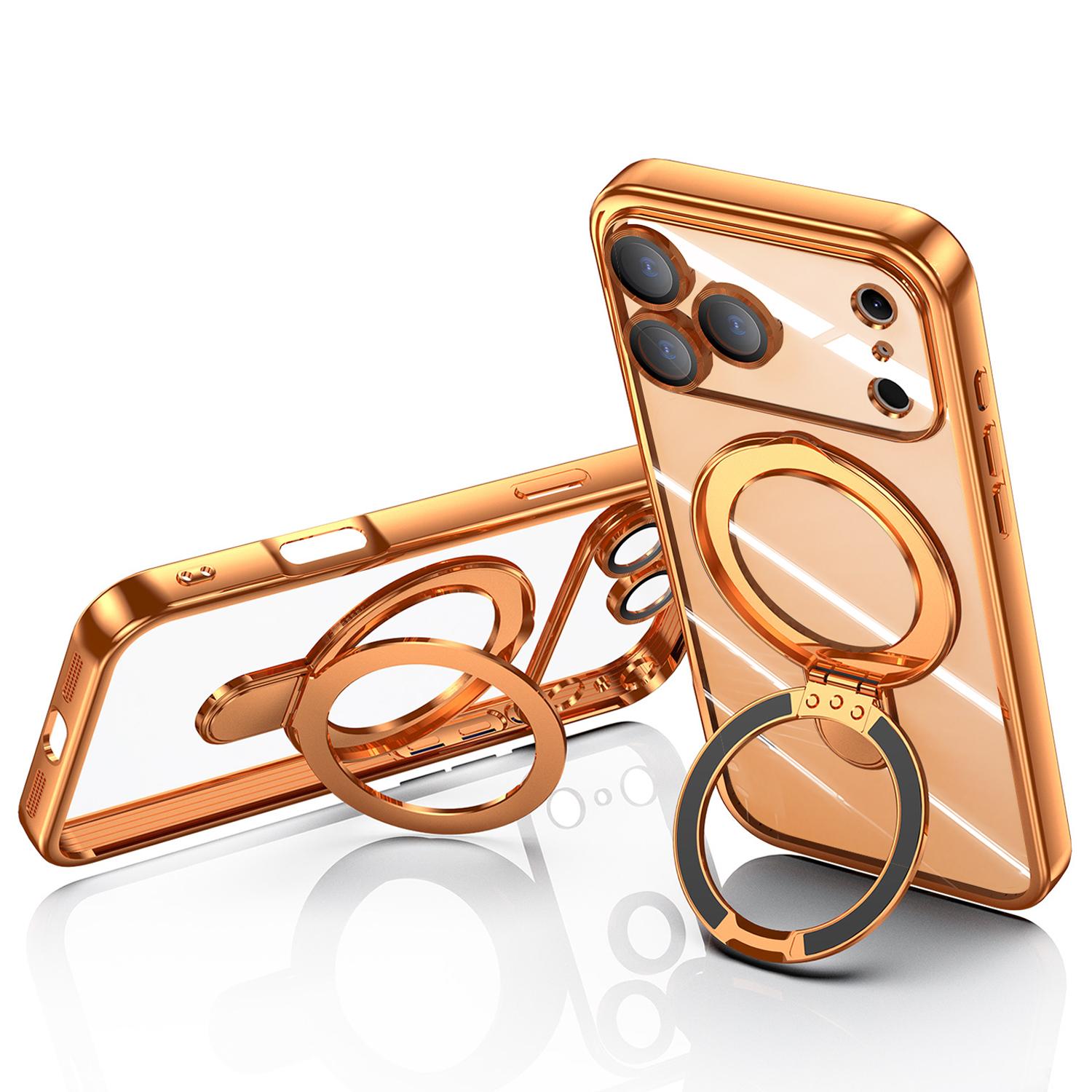 Magnetic Invisible Stand for iPhone 17 Pro Max Case Compatible with MagSafe, Military-Grade Protection, with Camera Protector, Clear Scratch-Resistant Back Cover for 17 16 15 14 13 Pro Max