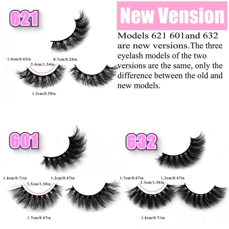 Mixed Styles False Eyelashes, Natural Look Eyelash Extensions, Self-Grafting Curled Eyelashes, Eye Makeup Enhancer for Women, Wispy Cosmetic Lashes, High-Quality Eyelashes #TOP PICKS