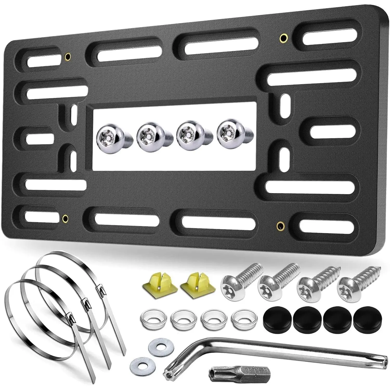 Front Bumper License Plate Mounting Bracket Holder KitGift