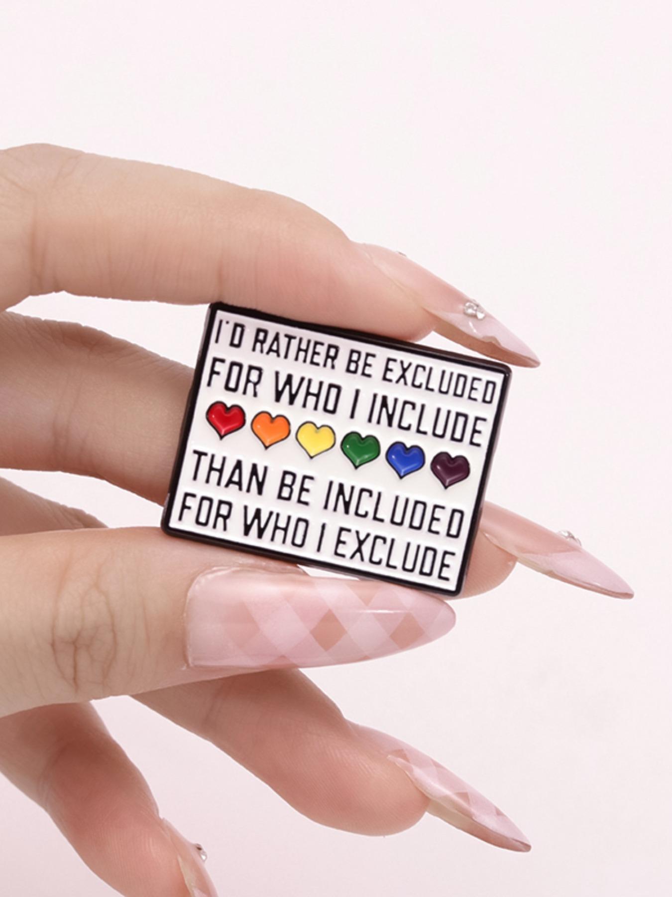 Heart & Letter Design Brooch Pin, Durable Metal Pins, Drop Set Pins, Fashion Alloy Badge for Daily Clothing Decor, Trendy All-match & Exquisite Brooch for Birthday Gift, Valentine's Day, Gift, Gifts for Wife, Friendship, Love, Clip