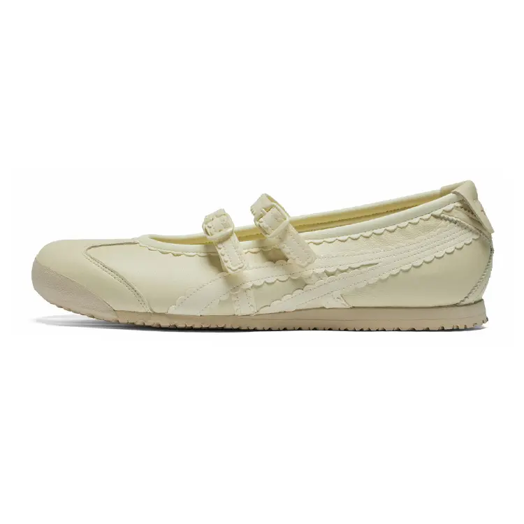 Onitsuka Tiger Mexico 66 TGRS Comfort Low-Top Casual Shoes for Women Beige Verifiable, with credentials and supporting global authentication