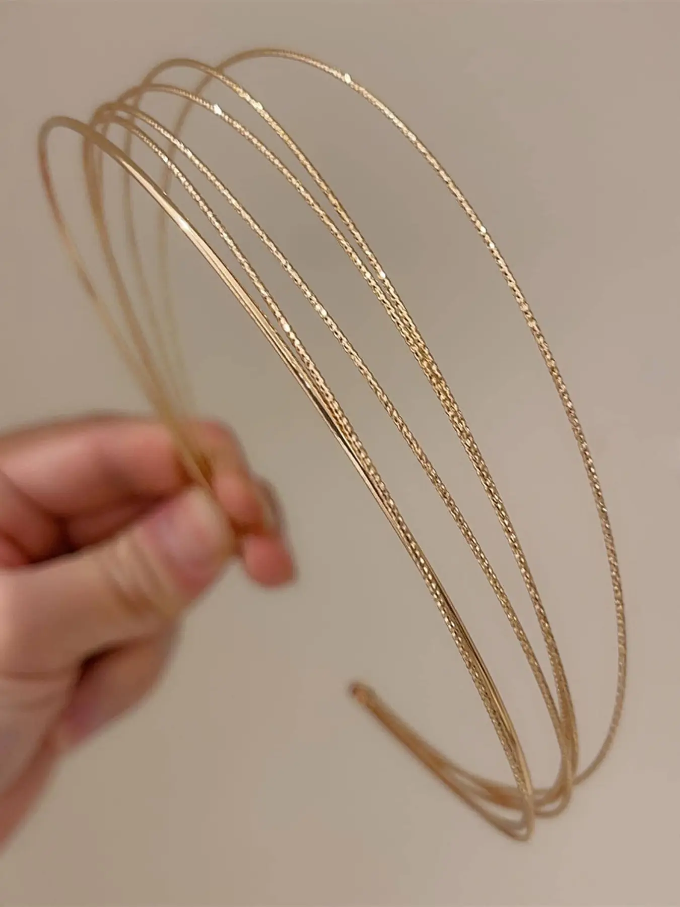 1 pc Fine Wire Metal Headbands, Minimalist European & American Design Aesthetic Hairpins For Outings, Parties, Daily Street Style Hairband Hair Hoop Hair Accessories Head Accessories