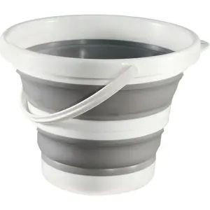Collapsible Bucket 1.3 Gallon 5L Water Bucket for Cleaning Foldable Portable Plastic Mop Bucket with Handles Indoor Household Outdoor Car Wash Camping Fishing