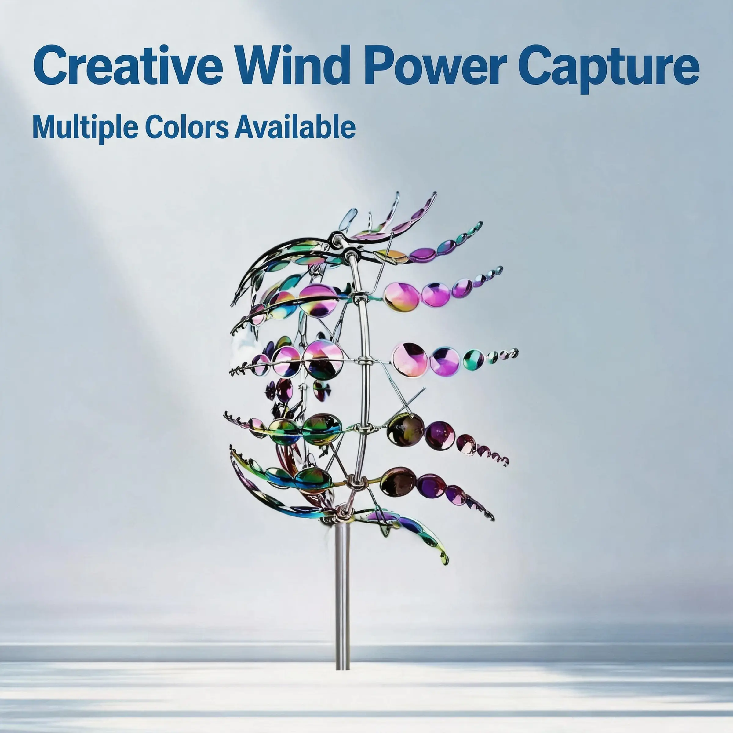 Metal Garden Windmill Spinner Stake - Kinetic Wind Catcher for Yard, Lawn & Patio Decor | Rustic Farmhouse Outdoor Art, Durable Iron Construction | Easy-to-Insert Garden Ornament for Landscape & Flower Bed | Perfect Gift for Nature Lovers