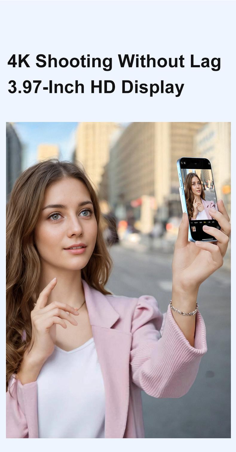 Magnetic Phone Monitor | Real-Time Selfie Screen for Rear Camera Vlogging & Live Streaming