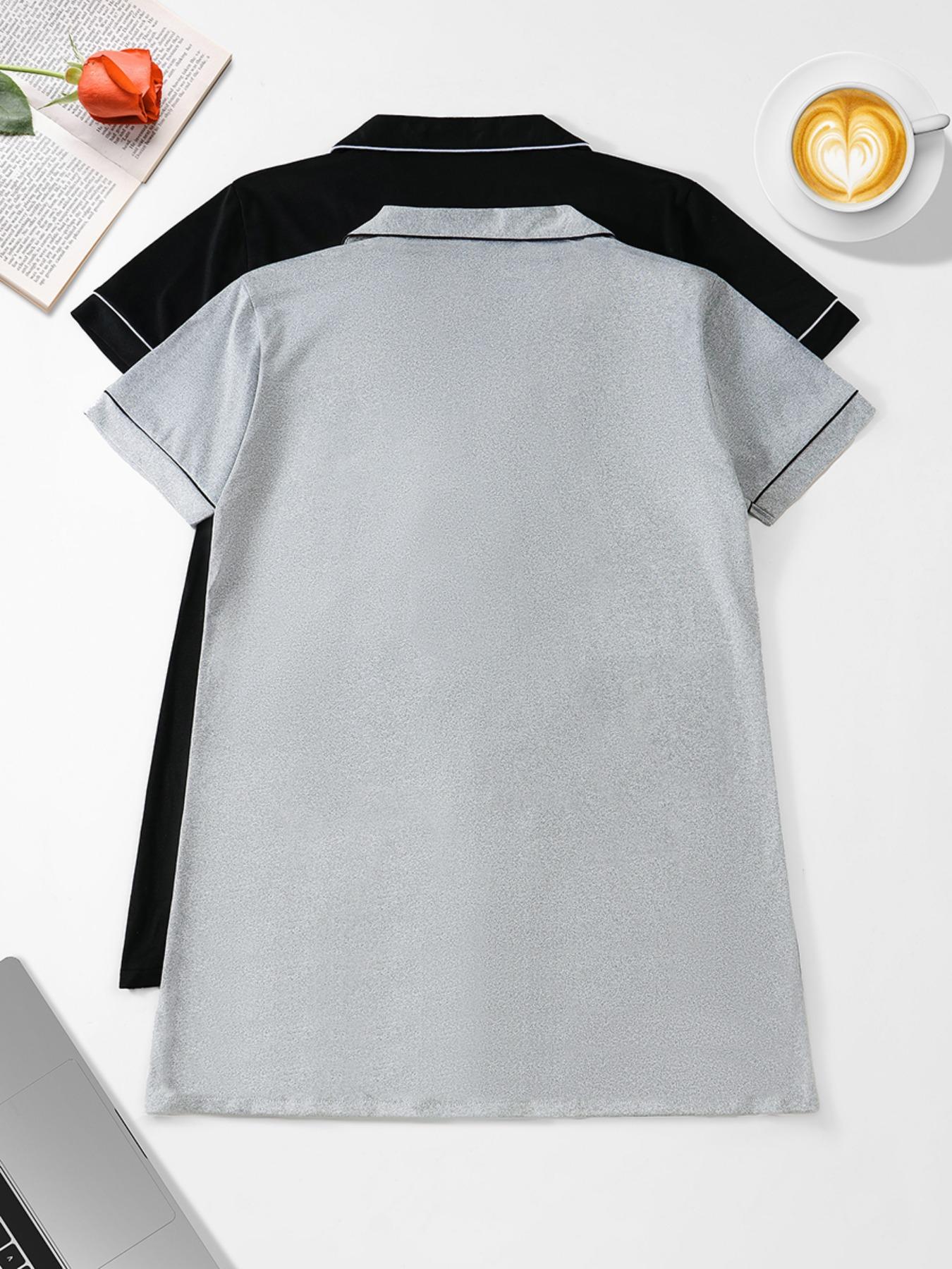 Women's Nightdress Set, Comfortable Casual Homewear, Spring Summer Autumn Sleepwear, Ladies Home Clothing, 2 Piece