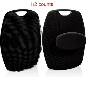 1/2-Pieces/Set Silicone Body Clean Set Premium silicone shower cleaner for nourishing cleansing and exfoliating skin Features an ergonomic non-slip handle for enhanced invigoration Suitable for both men and women