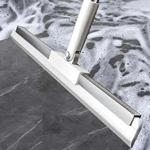 Rubber Squeegee Broom  Floor,62" Long Handle Window Squeegee, Silicone Pet Hair Remover,Magic Squeegee Broom  Indoor Cleaning,Cleans Glass, Hair, fine dust, Liquids, Suitable Smooth Floors, Rugs