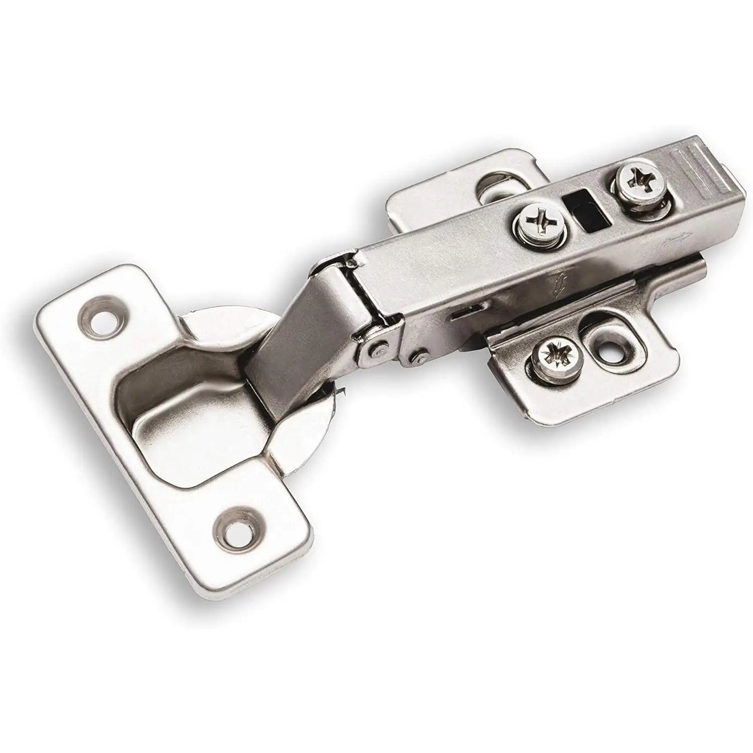 2-Pack Full Overlay Frameless Soft-Close European Hinges, 110°  Adjustable, Clip- Concealed Kitchen Cabinet Door Hinges with Screws - Ideal for Modern Cabinets