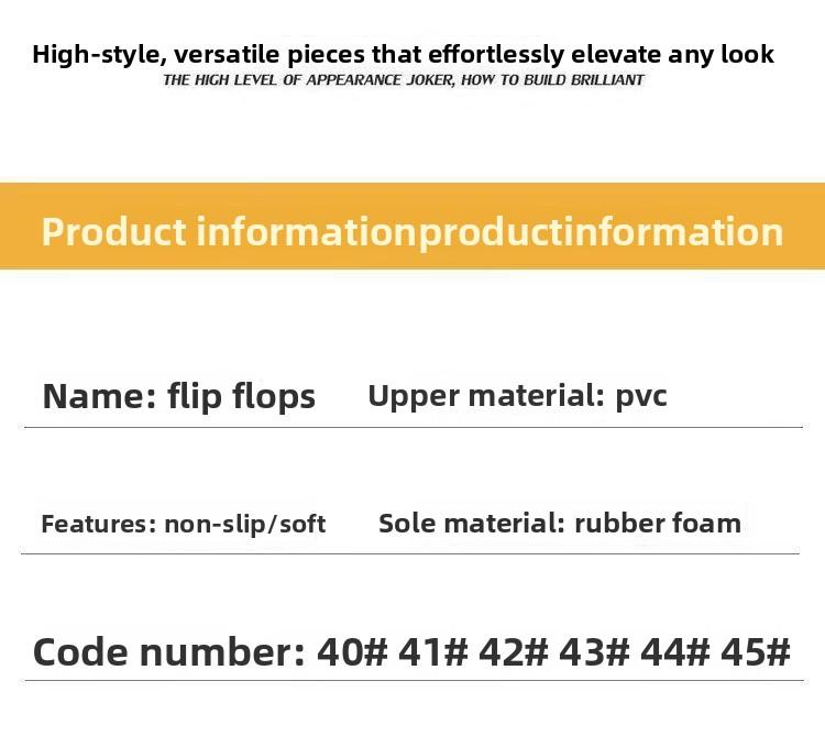 Men's Flip Flops Summer Casual Shoes Home Outdoor Dual-use Sandals Two-tone Sole Beach Shoes Non-slip Comfortable & Stylish