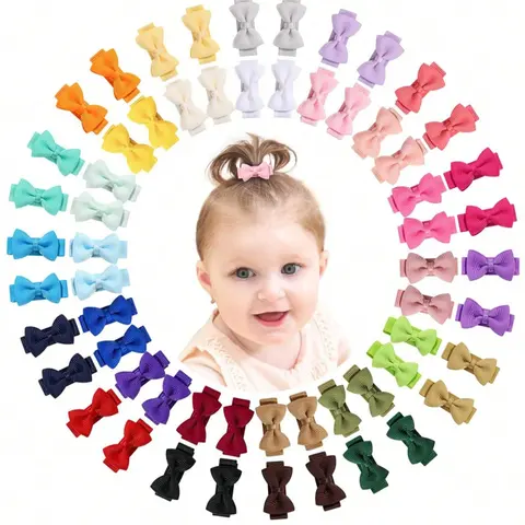 20pcs Mini Macaron Color Bow Hair Clips, Hair Clip Set, Fun Hair Clips, Super Cute Clips, Cute Woven Design, Safe Non-Damaging, Perfect for Daily Wear & Holiday Gifts, Bows for Hair, Hair Style Accessory, Hair Decor