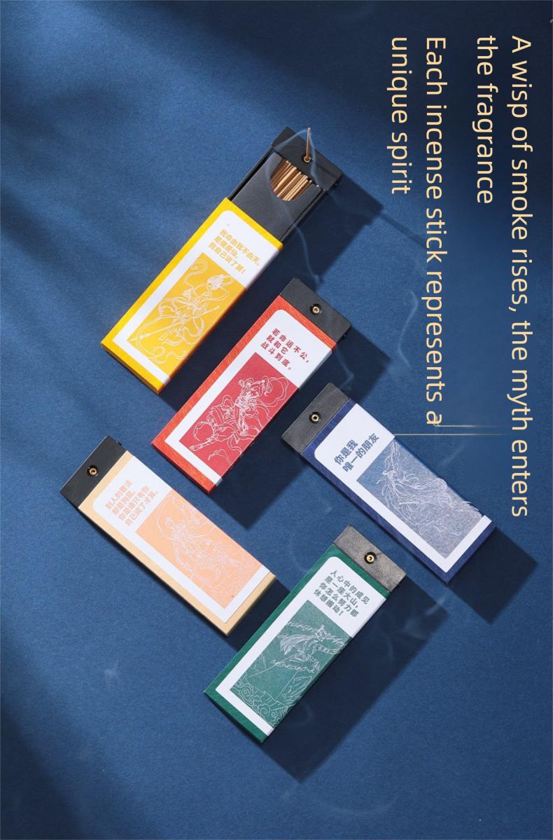 Agarwood & Sandalwood Pocket Incense Sticks New Chinese Style Short Portable Incense Gift Box for Travel - Ideal for Travelers aromatherapy fragrance