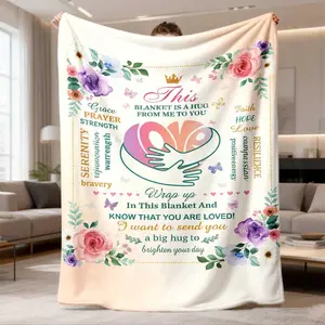 2026 New Arrival Flannel Blanket Open 1Pc Gift For Women, Inspirational Gift, Women'S Hug Relax Blanket, Missing You, Grief, Give To Your Friend Sister The PostSurgence Gift, Soft And Comfortable Blanket