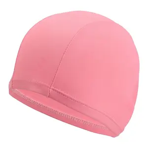 Comfortable Fabric Swim Cap for Kids & Teens - High Elasticity Polyester Swimming Hat for Girls & Boys, Snag-Free Cap for Long Hair