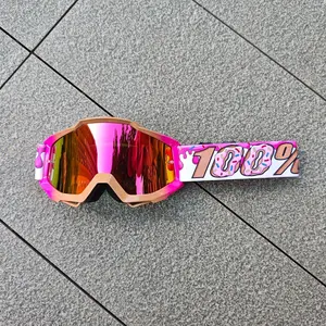 Donut Edition Outdoor Goggles – Windproof, UV Protection, Trendy Pink Frame for Motocross, Cycling & Outdoor Sports