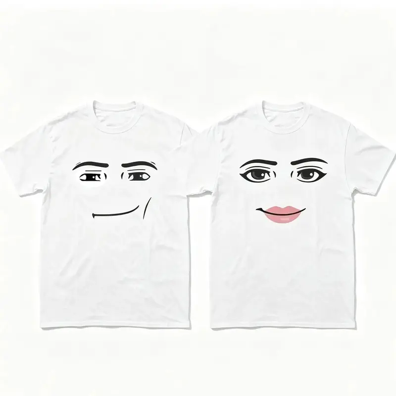 [100% Cotton] Roblox Man Face T-Shirt, Meme Shirt, Funny Shirt, Gift For Gamers , Classic Vintage T-Shirt Collection Adult Unisex T-Shirt Golf Gift T-Shirt For Men And Women t0106Father's Day Gift LK00088TD
