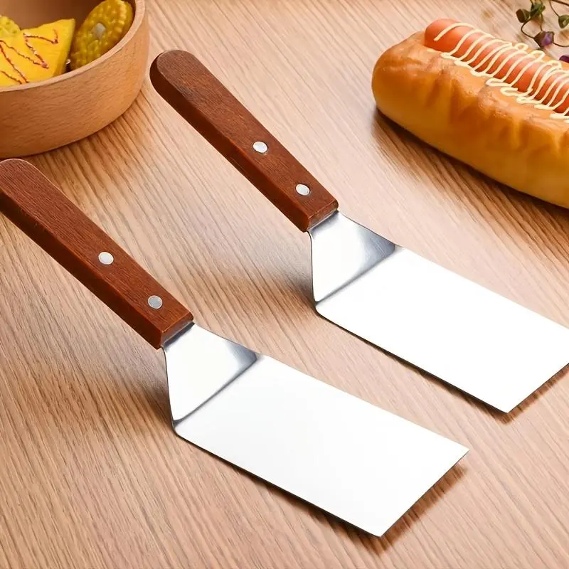 Stainless Steel Frying Spatula, Pancake Turner Steak Spatula Cake Spatula, Kitchen Tool, 1 pc