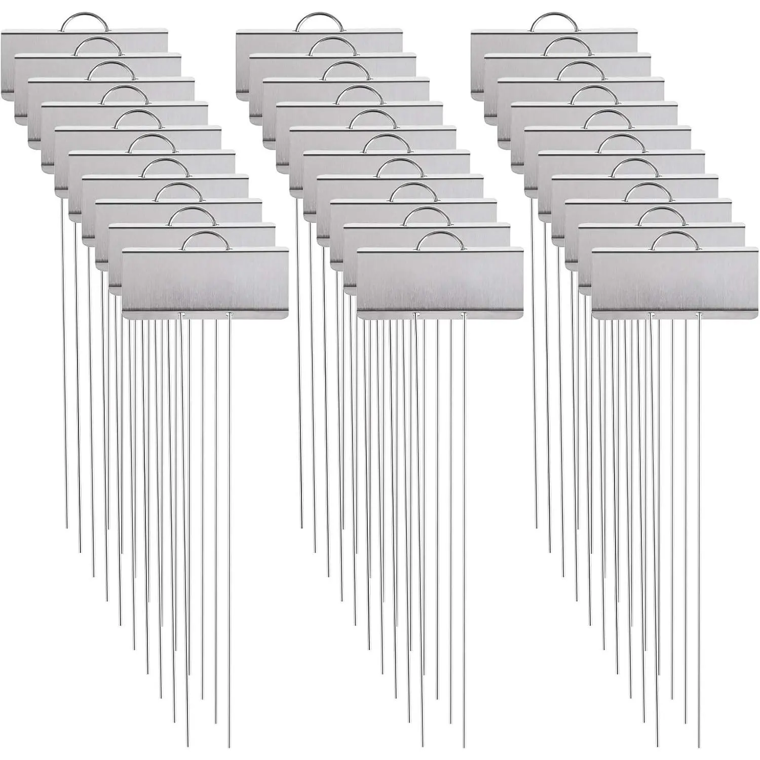 30 Pack 11.5 inch Stainless Steel Garden Markers Weatherproof Metal Plant Labels Large Planting Seedling Stake Signs