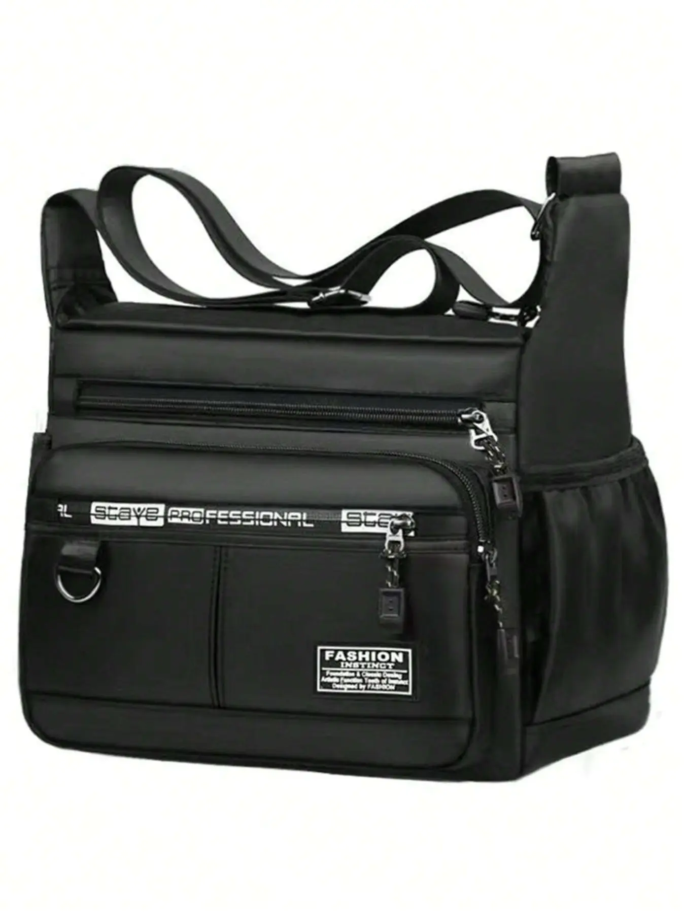 Large Capacity Men’s Multi-Functional Office Shoulder Bag – Waterproof, Multi-Pocket, Convertible to Backpack or Crossbody, Ideal for Business, Travel & Daily Use